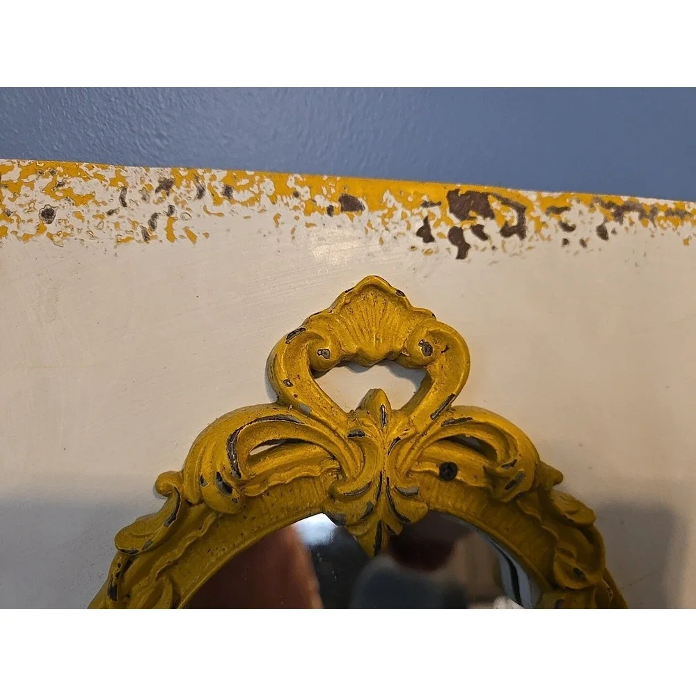 VIP International Framed Wall Mirror Yellow 10.25W x 13.75H in